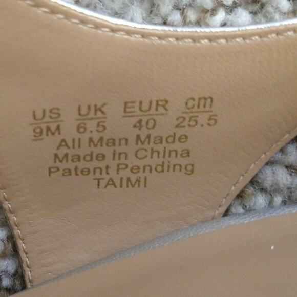 Naturalizer Women's Taimi Strappy Heeled Slingback Sandals Sparkly Silver 9M - Picture 6 of 11